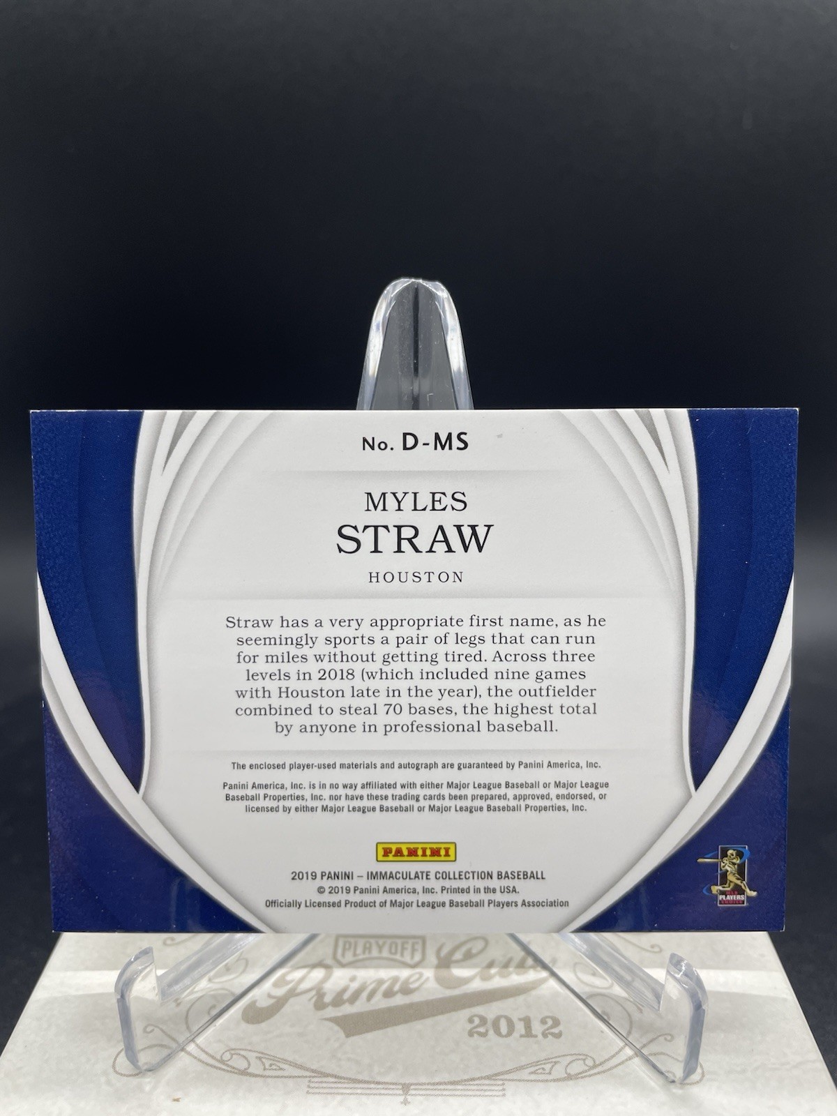 2019 Panini Immaculate Collection – Immaculate Doubles Myles Straw #D-MS /99…