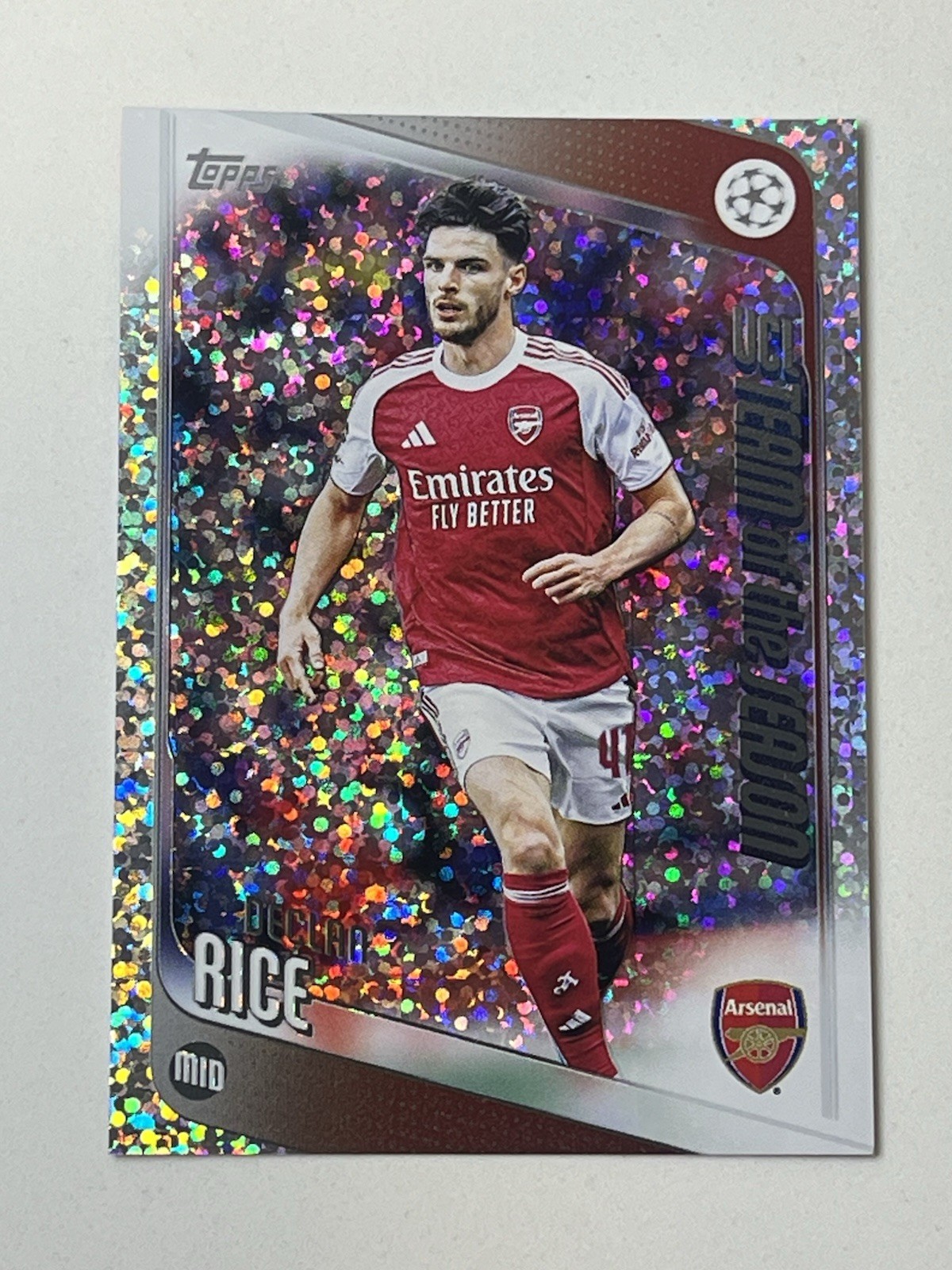 DECLAN RICE 2025-26 Topps UCL Team of the Season Arsenal #164 Mini Diamonds