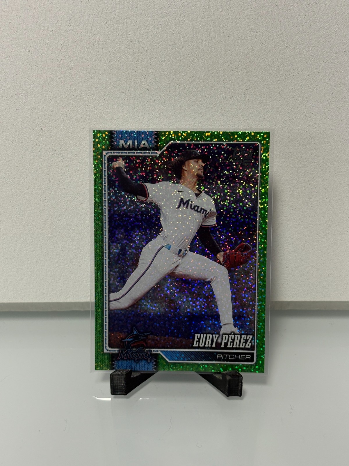 2026 Topps Series 1 – Eury Perez #285 Green Holofoil
