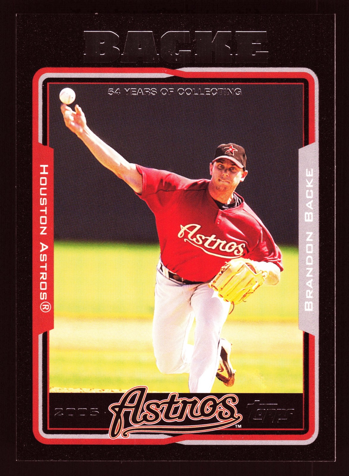 Brandon Backe Houston Astros 2005 Topps Black #506 SN /54