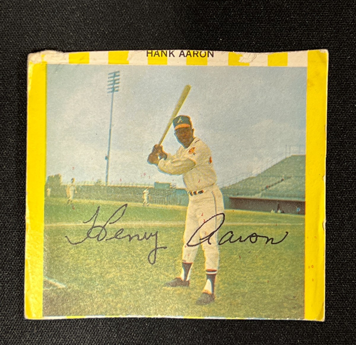 1968 Kahn’s Wieners (Small) Hank Aaron – VG – Atlanta Braves HOF