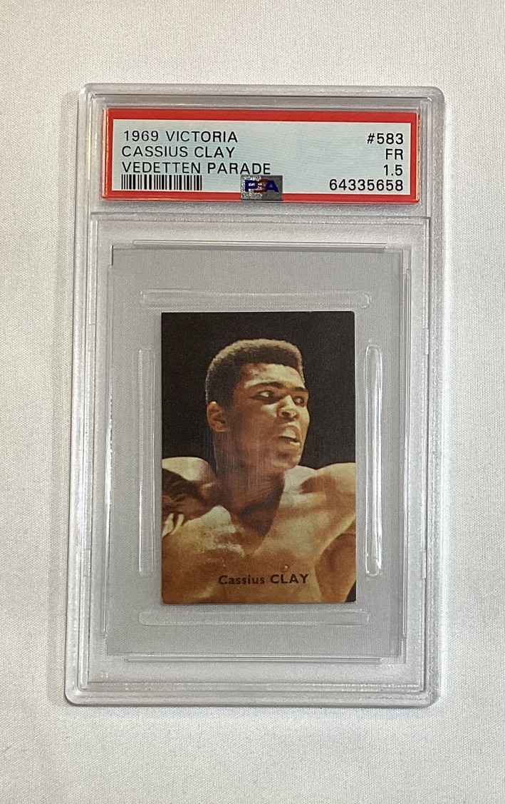 MUHAMMAD ALI CASSIUS CLAY 1969 VICTORIA VEDETTEN PARADE PSA 1.5