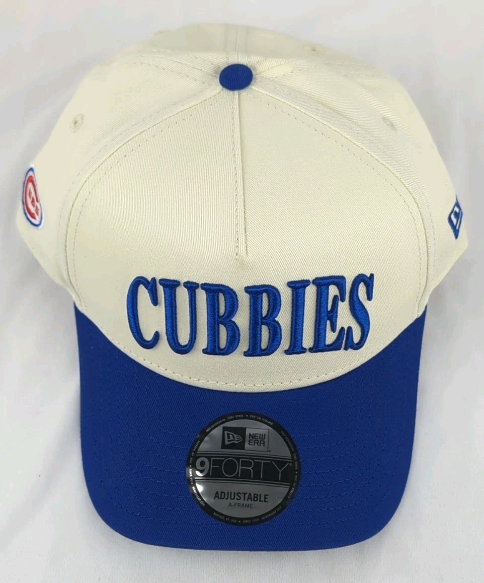 Chicago Cubs New Era x Alice & Wonder White Royal Cubbies A-frame 9forty Adj Hat