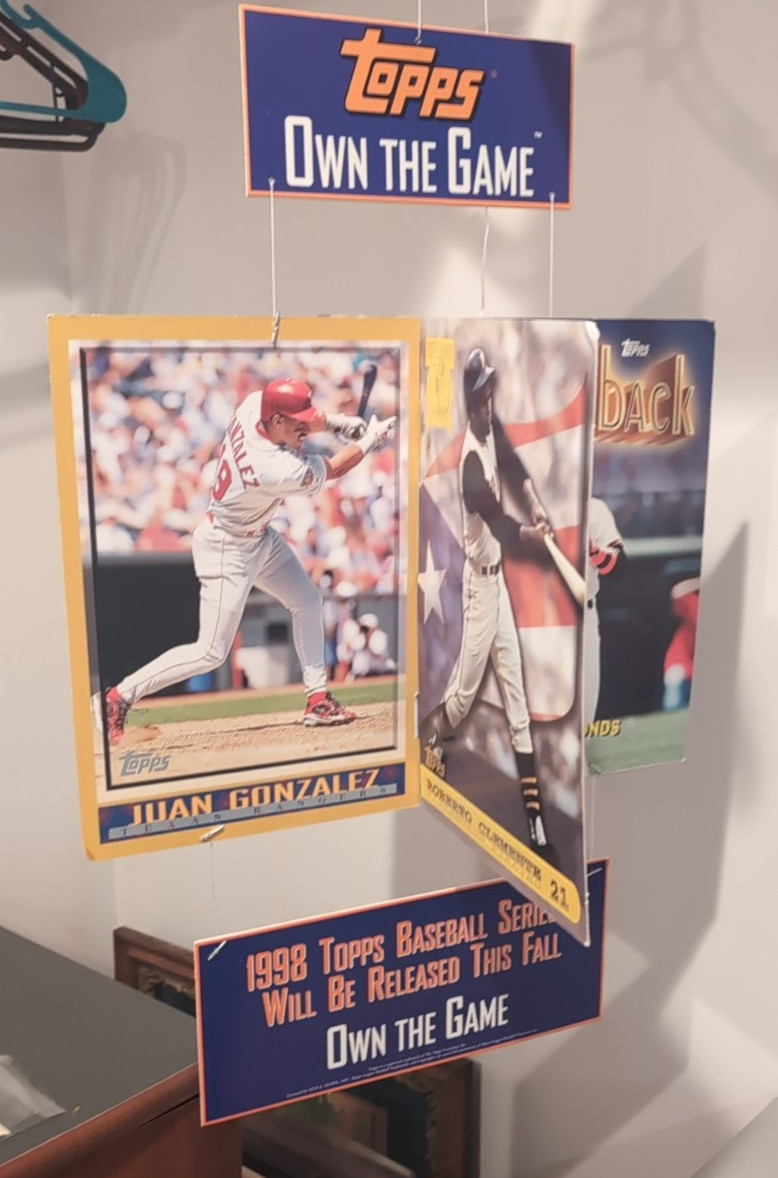 1997 Topps Baseball Hanging POS Oversized Card Display