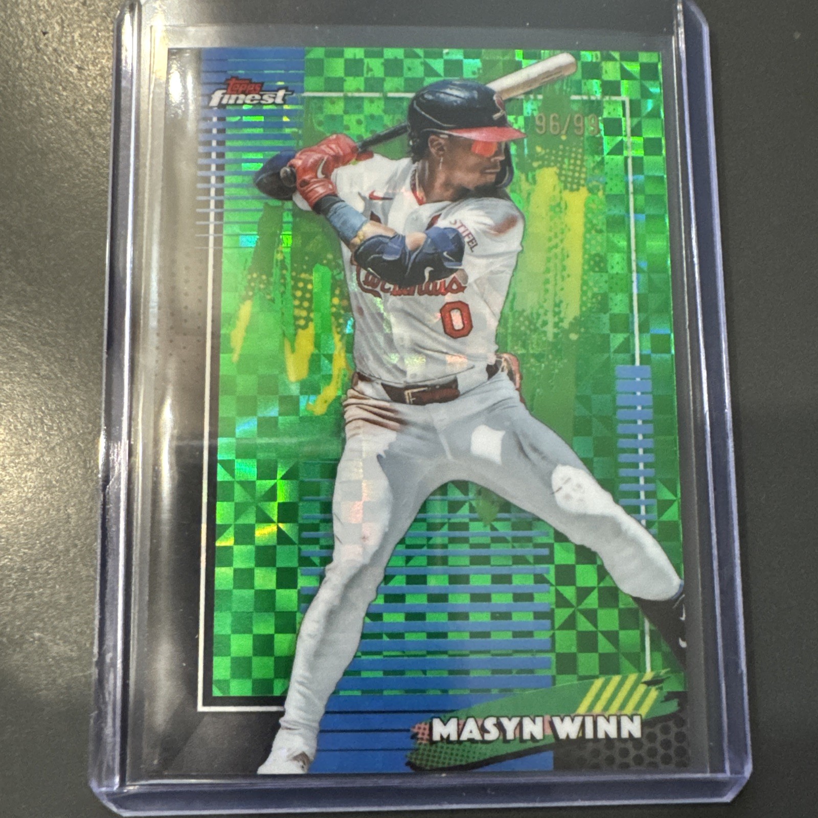 2026 Topps Finest Masyn Winn Green Xfractor /99 Cardinals