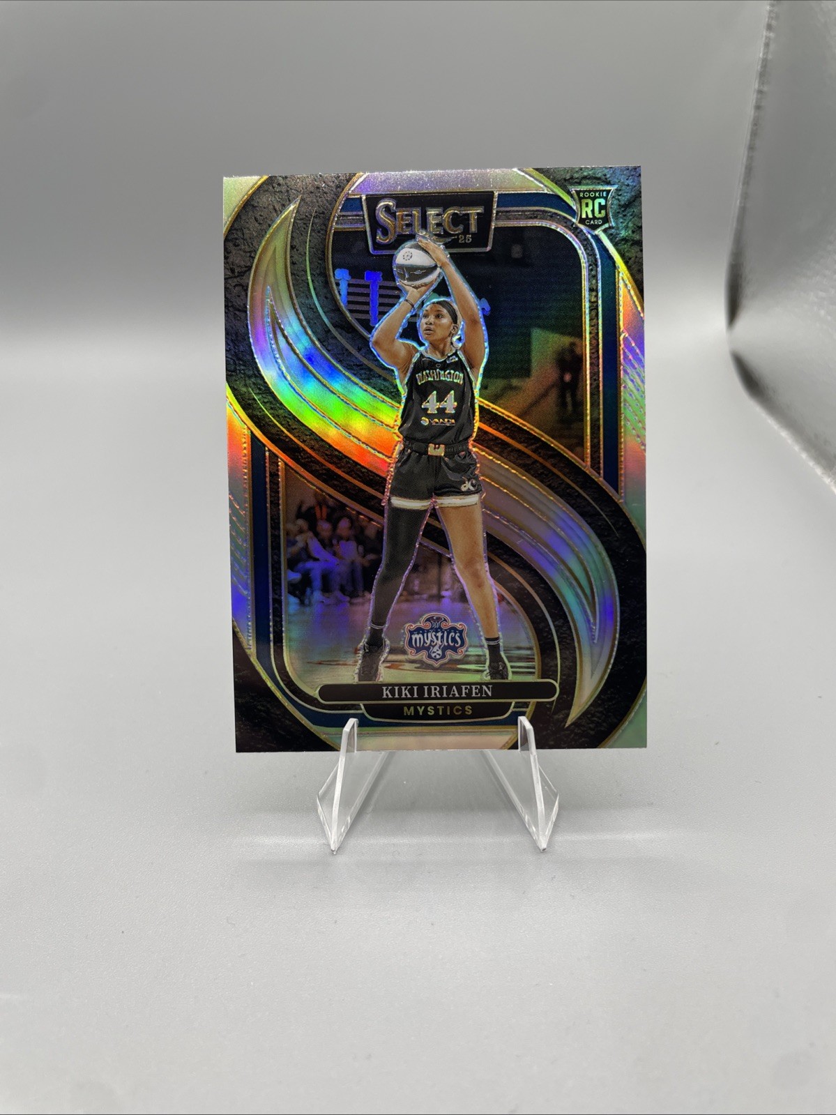2025 Panini WNBA Select Kiki Iriafen RC Premier Level Silver #102