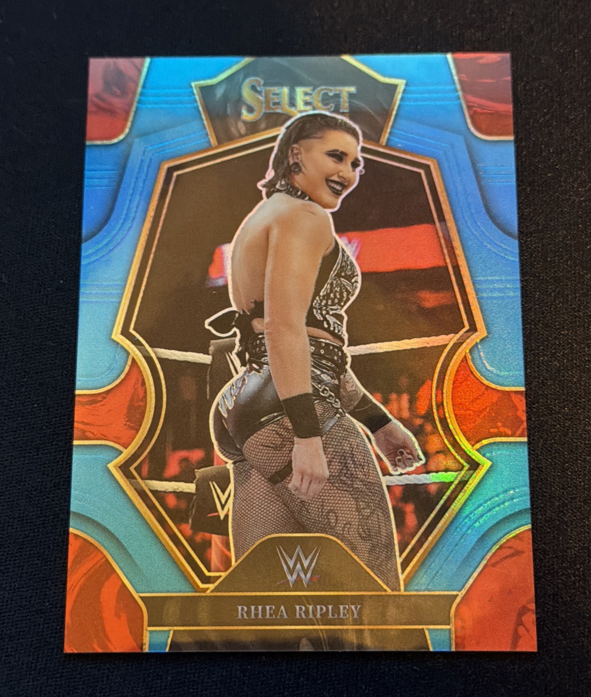 Rhea Ripley 150/199 #111 2023 Panini Select Blue Prizm WWE Wrestling Card