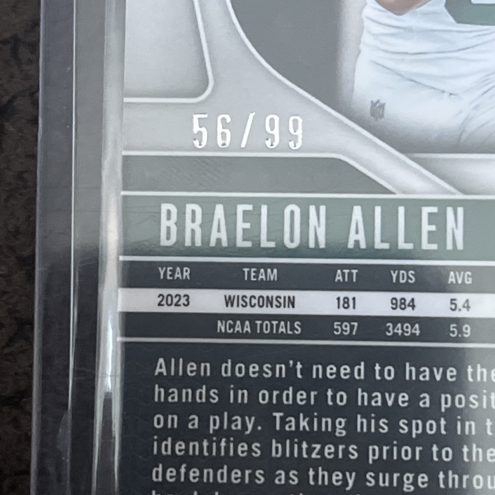 2024 Panini Prizm Braelon Allen Blue Ice Hobby Exclusive /99 #311 ????