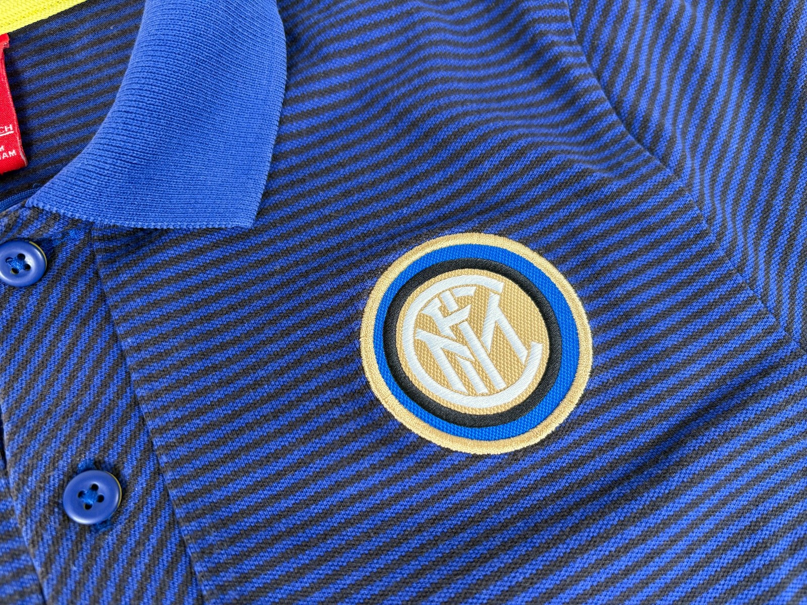 INTER MILAN 2016 NIKE Authentic Polo Football Shirt S Italy Blue Jersey