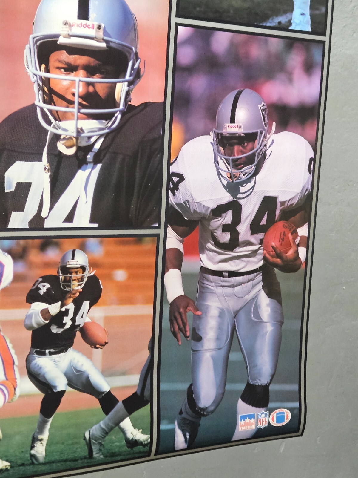 Bo Jackson 1990 NOS SEALED VINTAGE LA Raiders Starline 42×58″ Subway Poster RARE