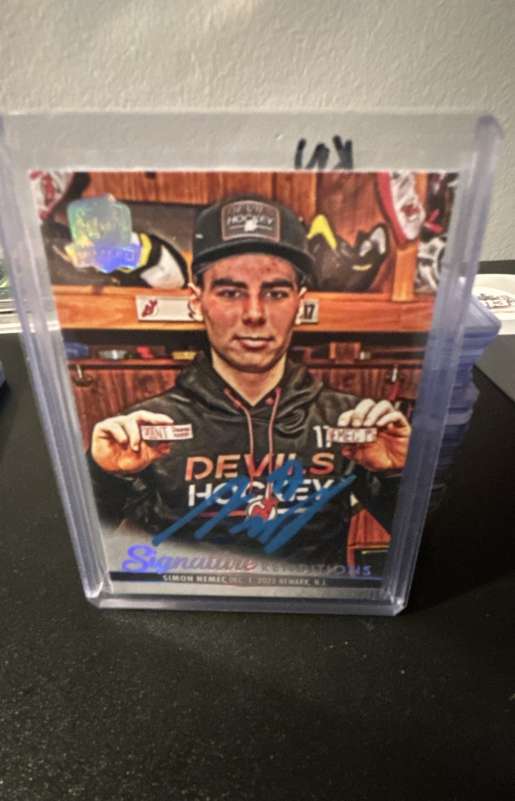 2023-24 Upper Deck the Cup – Signature Renditions Simon Nemec #SR-SN (AU, RC)