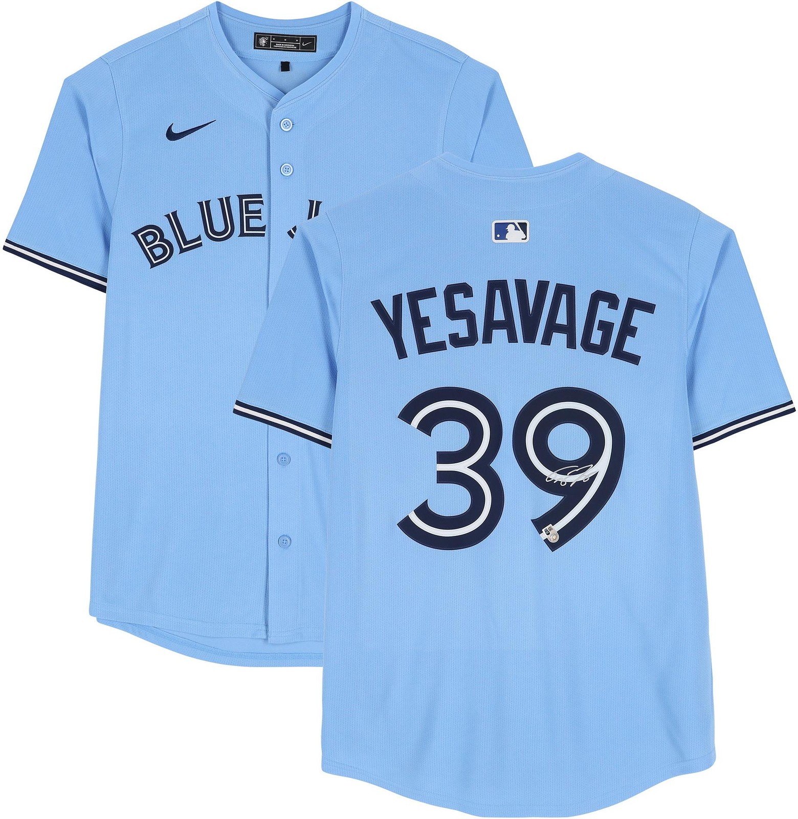 Trey Yesavage Toronto Blue Jays Signed Light Blue Nike Alternate Limited Jersey