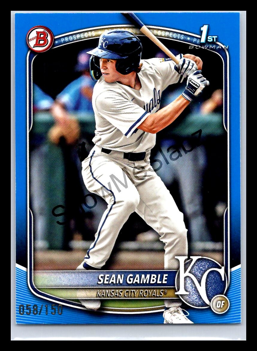 2025 Bowman Draft #BD-178 Sean Gamble Blue Border #/150
