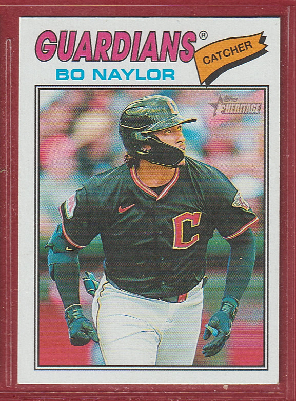 2026 Topps Heritage #256 Bo Naylor SP – Guardians – 13🔥⚾🔥
