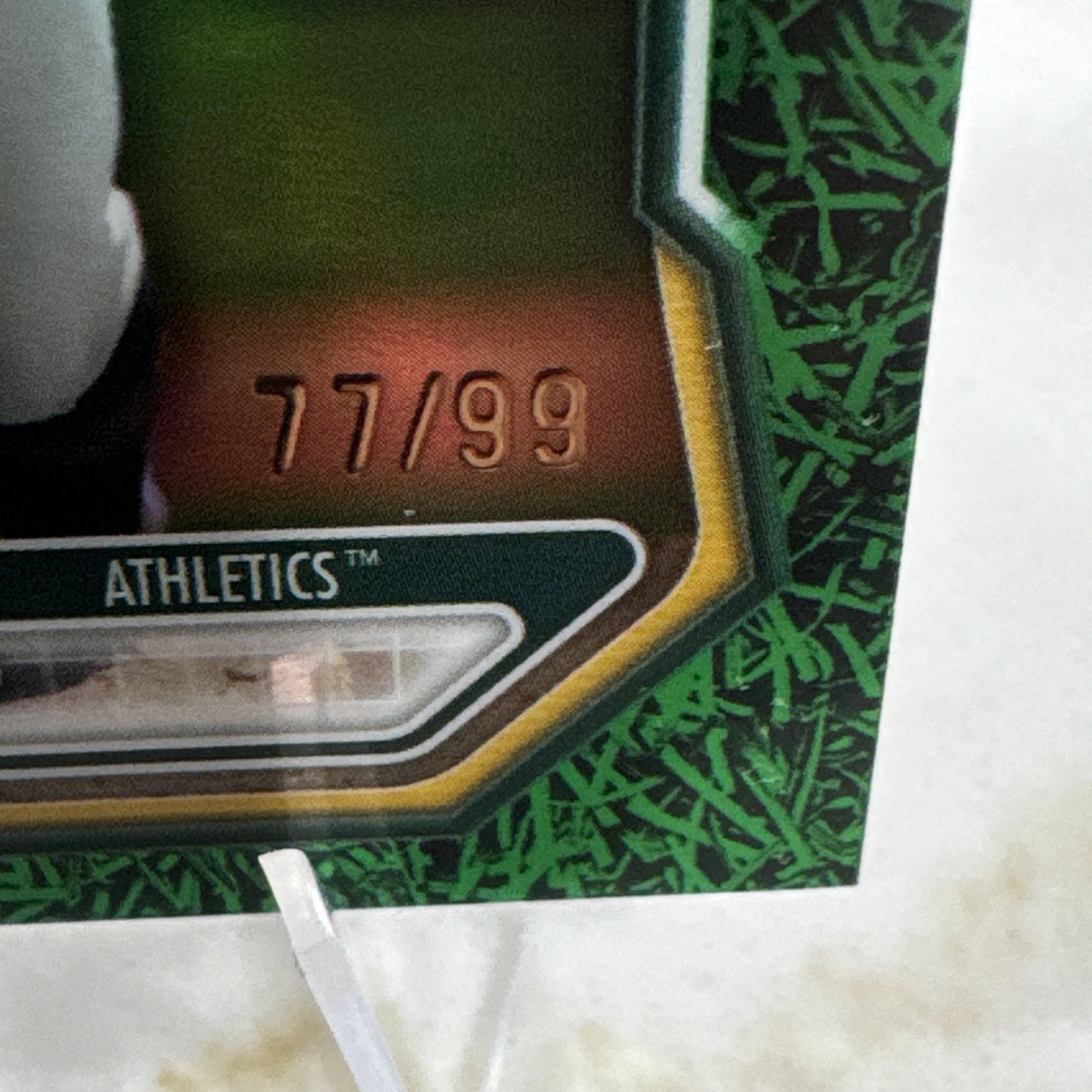 2026 Bowman Chrome Green Grass Gage Jump 77/99 Athletics