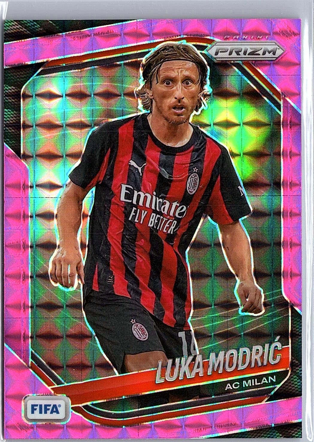 2025-26 Panini Prizm FIFA – Luka Modric #19 Pink Mosaic Prizm