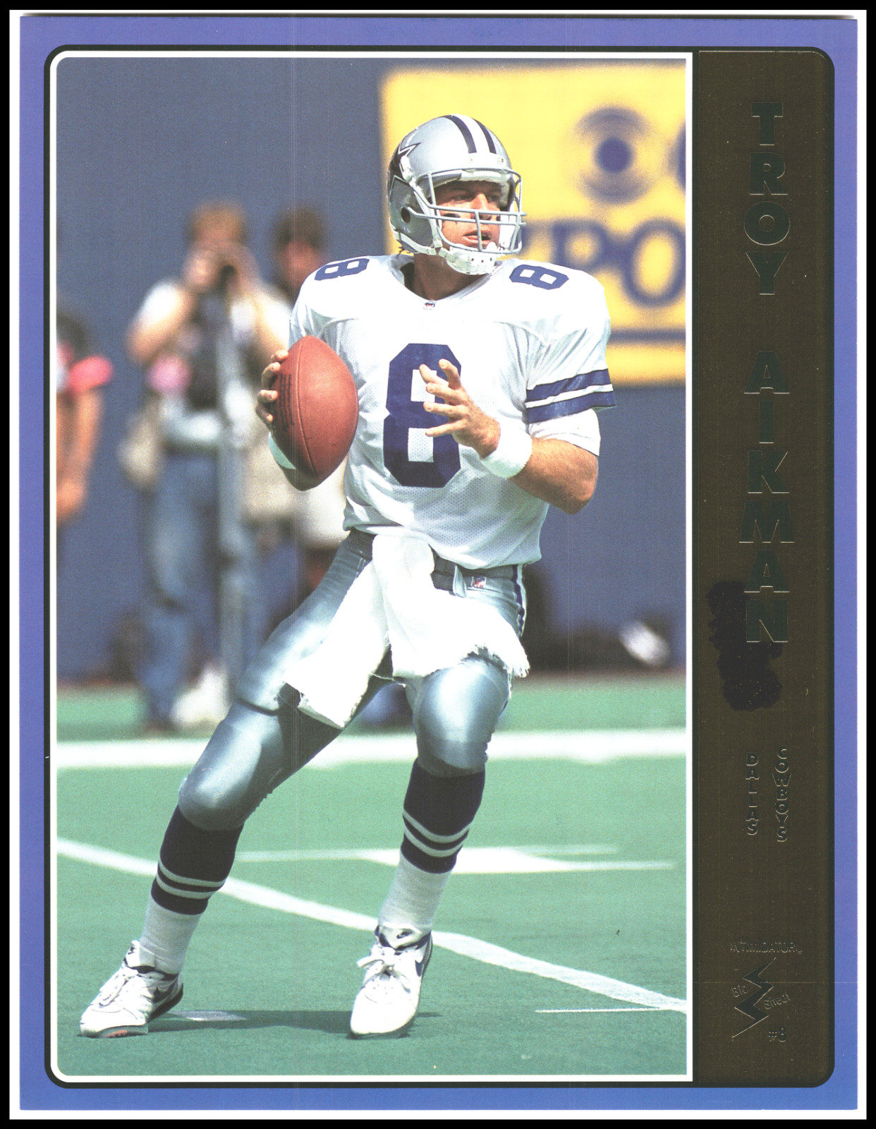 1992/93 Intimidator Bio Sheet NFL Football Card Complete Sealed Set