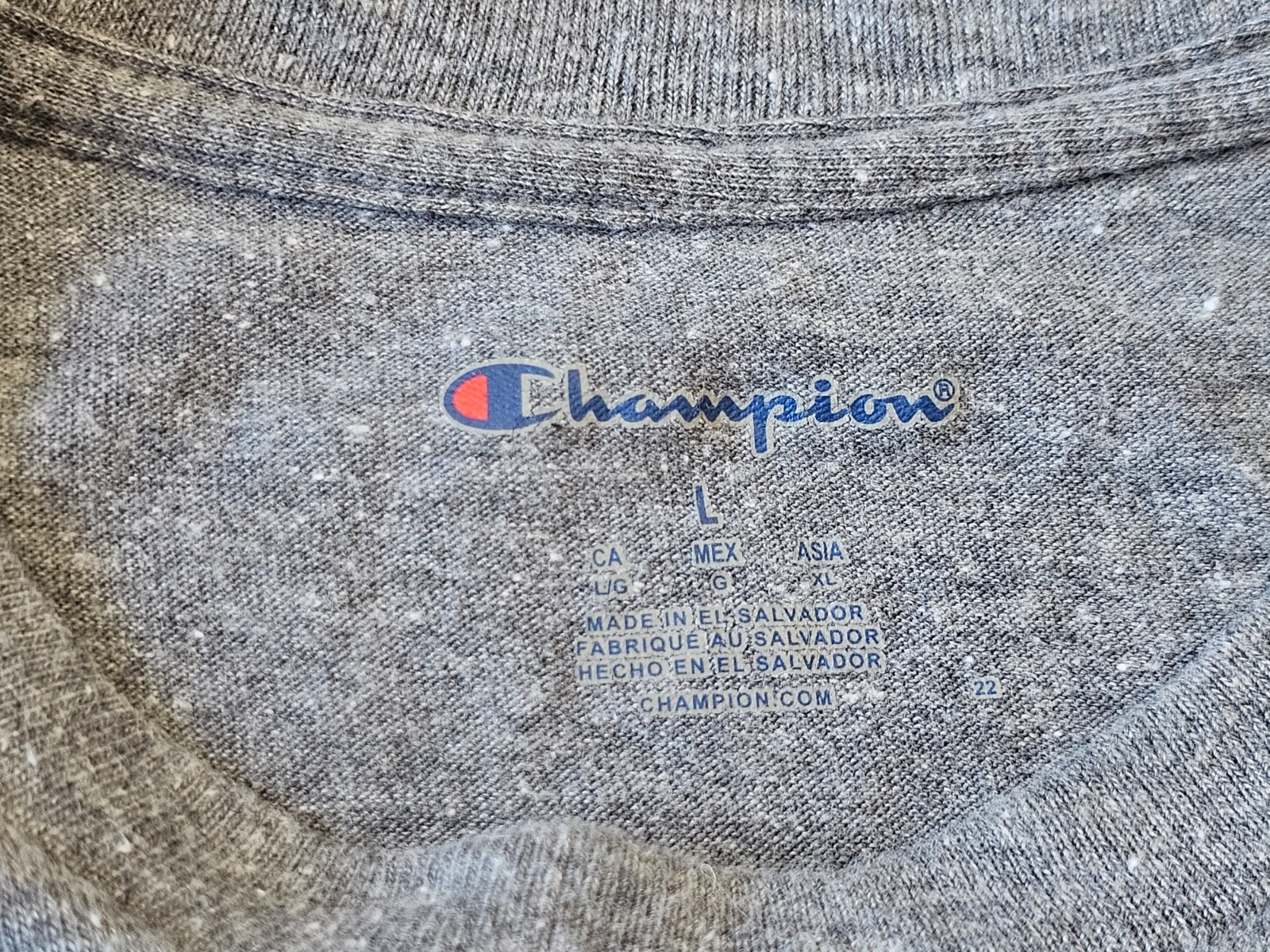 Philadelphia Waterdogs Lacrosse Club Champion T-Shirt Men’s Large Heather Grey