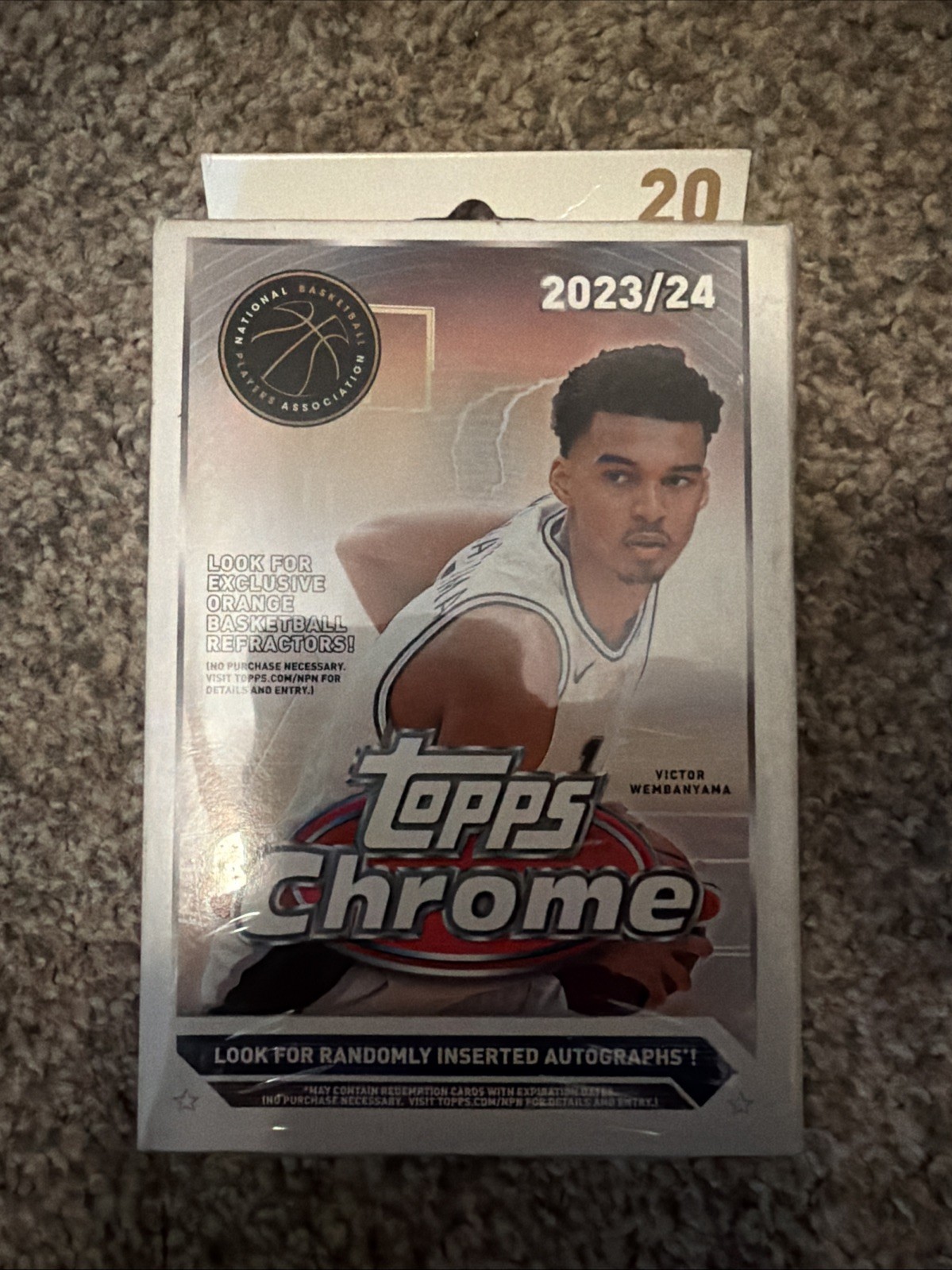 2023-24 NBA Topps Chrome Basketball Hanger box. Factory Sealed!