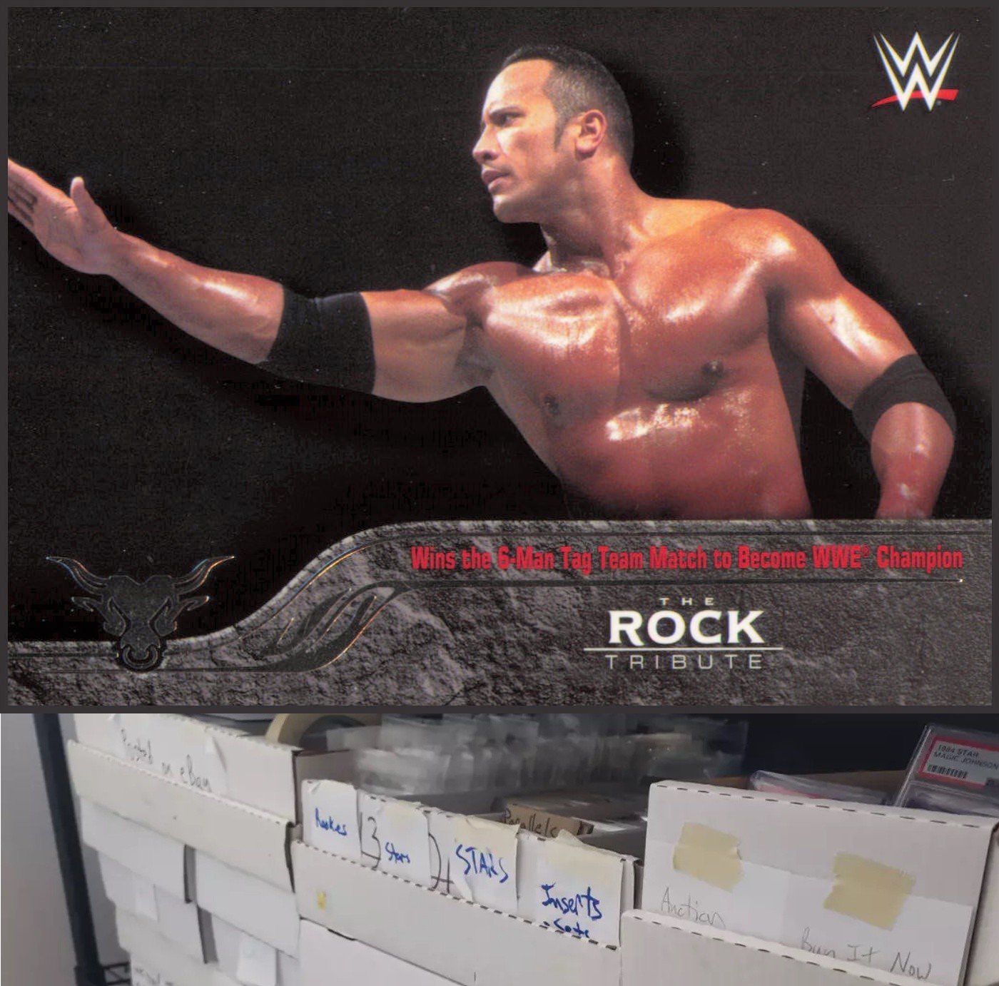 2016 Topps WWE #15 The Rock The Rock Tribute – CA