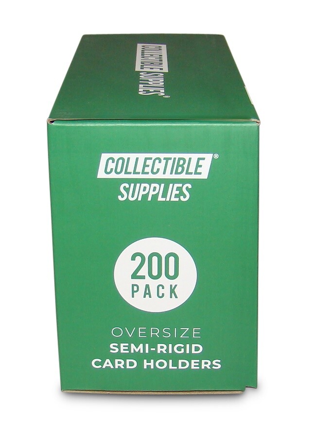 200 TALL Semi-Rigid Card Holders Oversize for sending Graded Cards with 1/2″ Lip