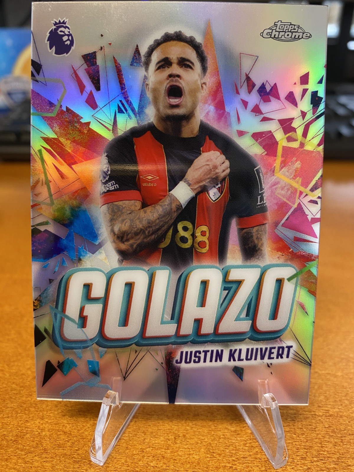 2025-26 Topps Chrome Premier League Golazo Justin Kluivert GZ-1 Bournemouth