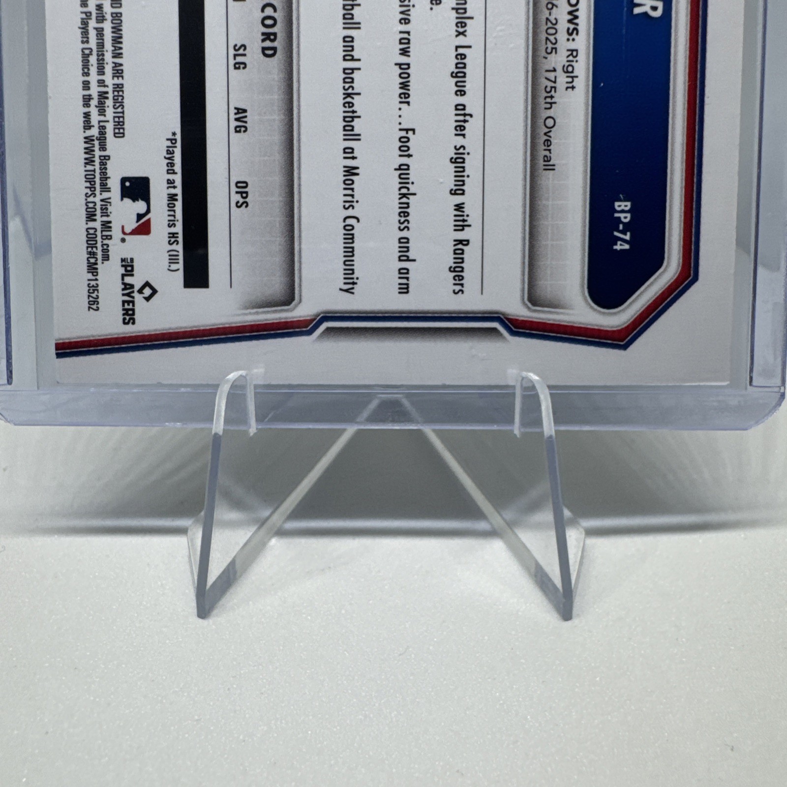 Topps 2024 Bowman 1st Bowman Jack Wheeler Texas Rangers scoreboard insert /50