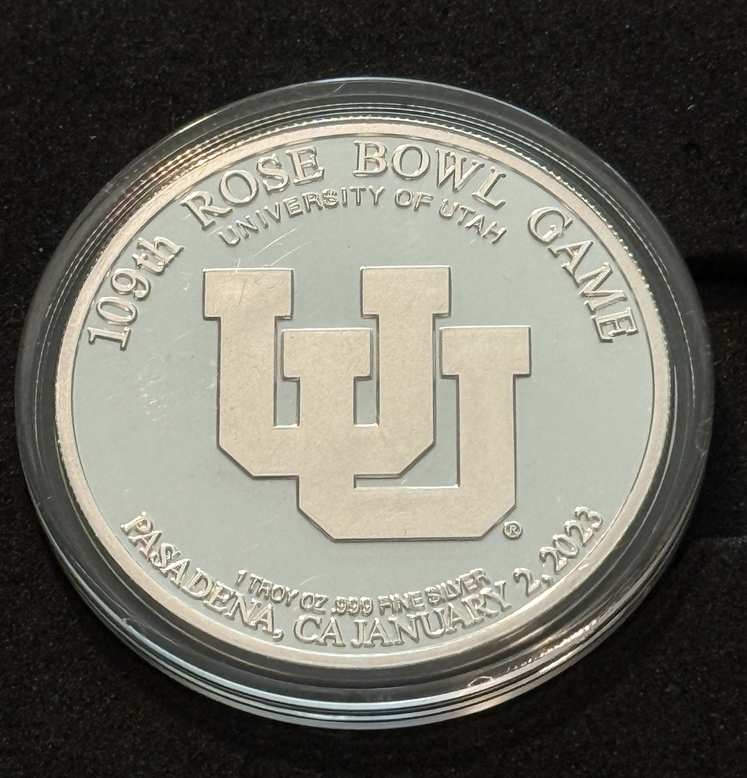 2023 Rose Bowl Ticket & .999 Silver Coin Set – Univ. of Utah vs. Penn State