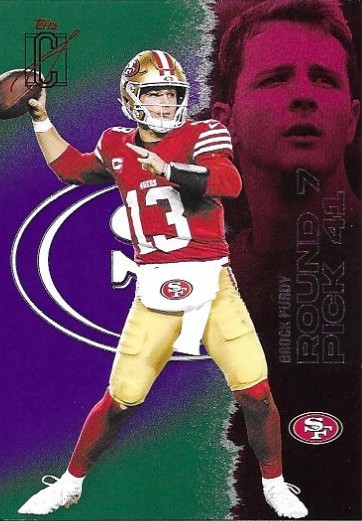 2025 Topps Signature Class #48 Brock Purdy Green & Purple
