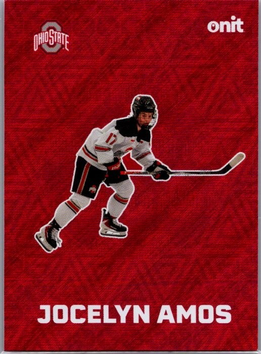 2025-26 ONIT Ohio State Women’s Hockey #F-4 Jocelyn Amos Fusion Standard Holo