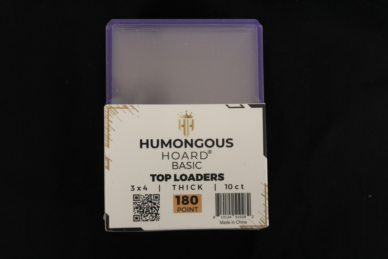 (10) Humongous Hoard 3″ x 4″ Basic 180Pt Thick Top Loaders Pack