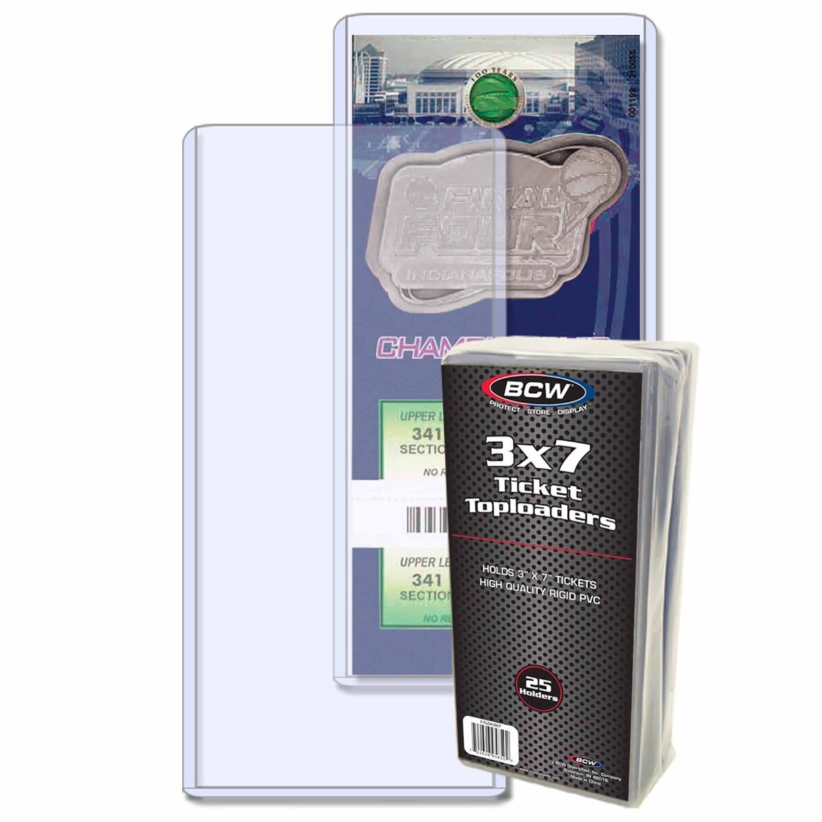 25 BCW Semi Rigid Topload Holders For Tickets Show Card 3 x 7 ” Safe Storage