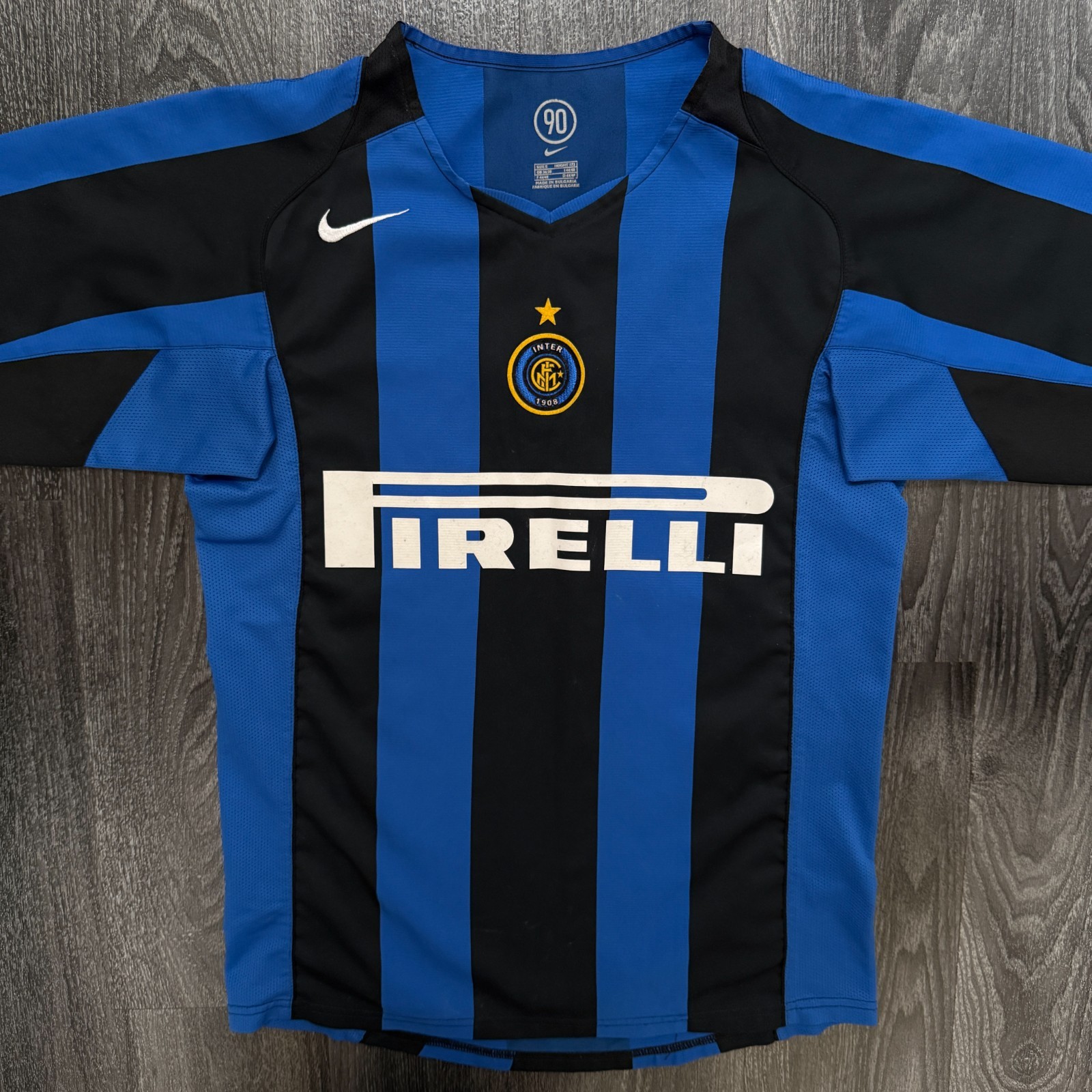 Original Nike Inter Milan 2004/2005 Home Shirt Mens Small S