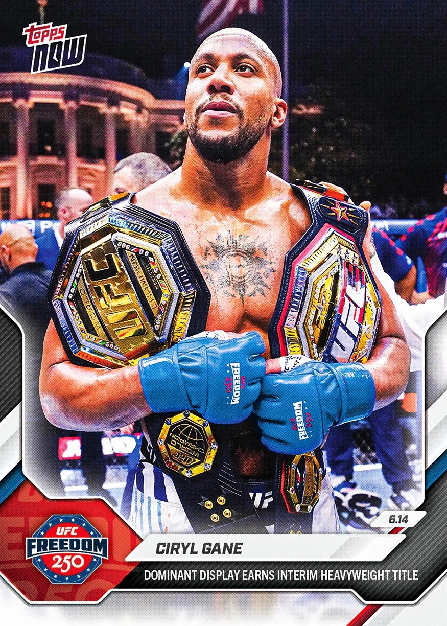 *PRE SALE* Ciryl Gane – 2026 UFC Topps NOW® – Card 19