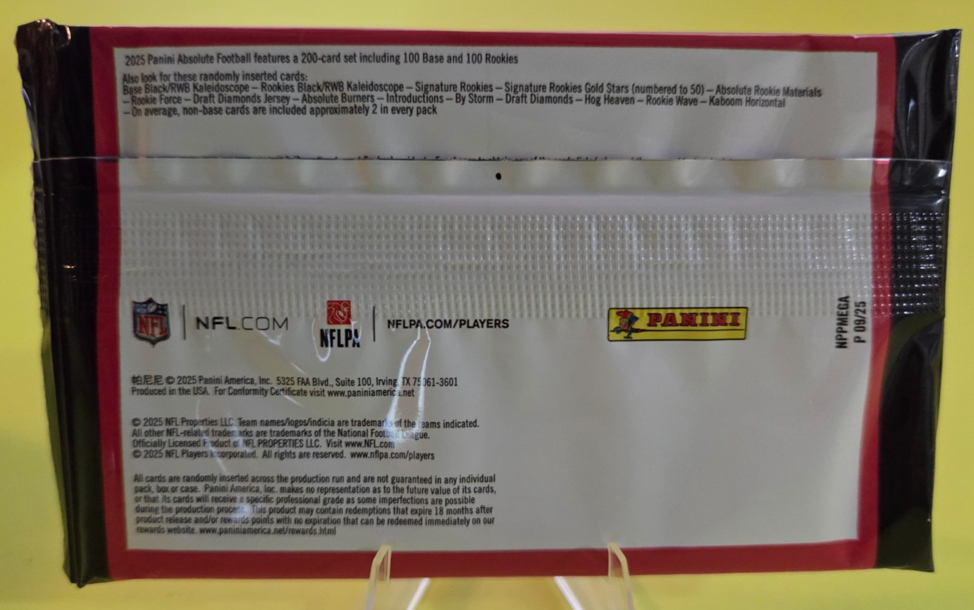 2025 Panini Absolute Football Mega Box Pack