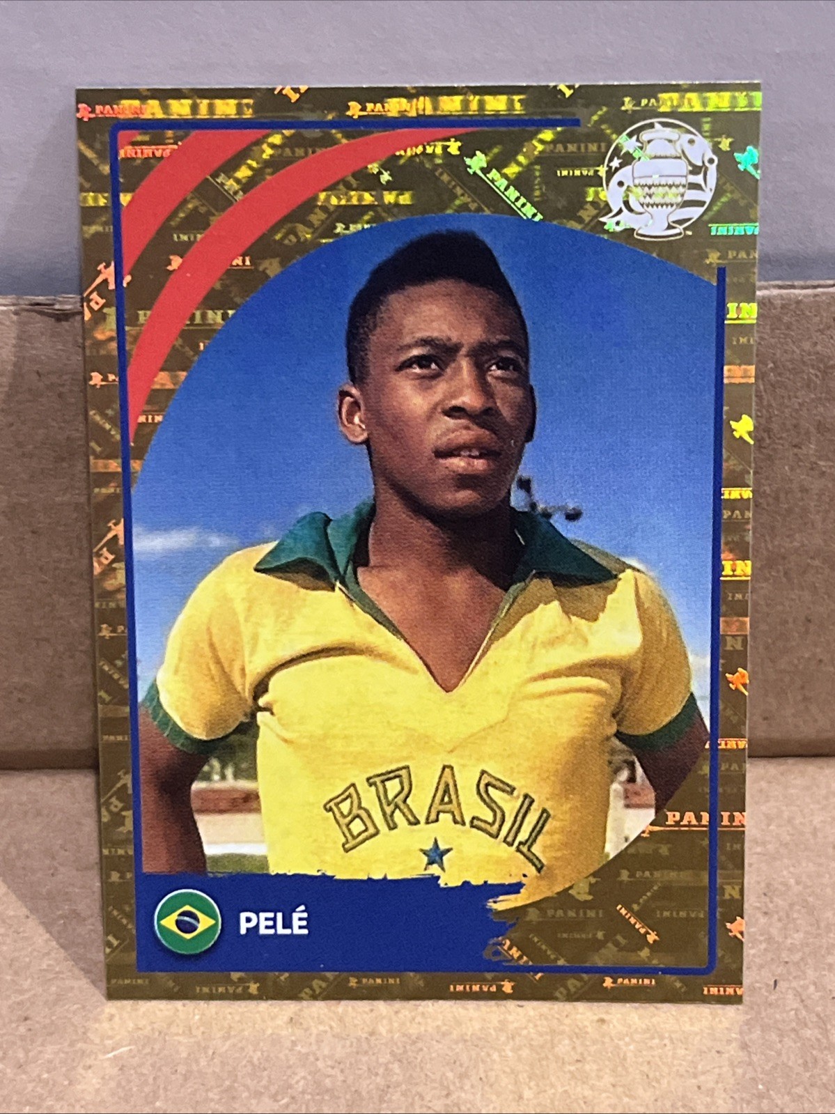 Panini Copa America Conmebol 2024 PELE #LEG3 Legends Panini Logo Gold Foil