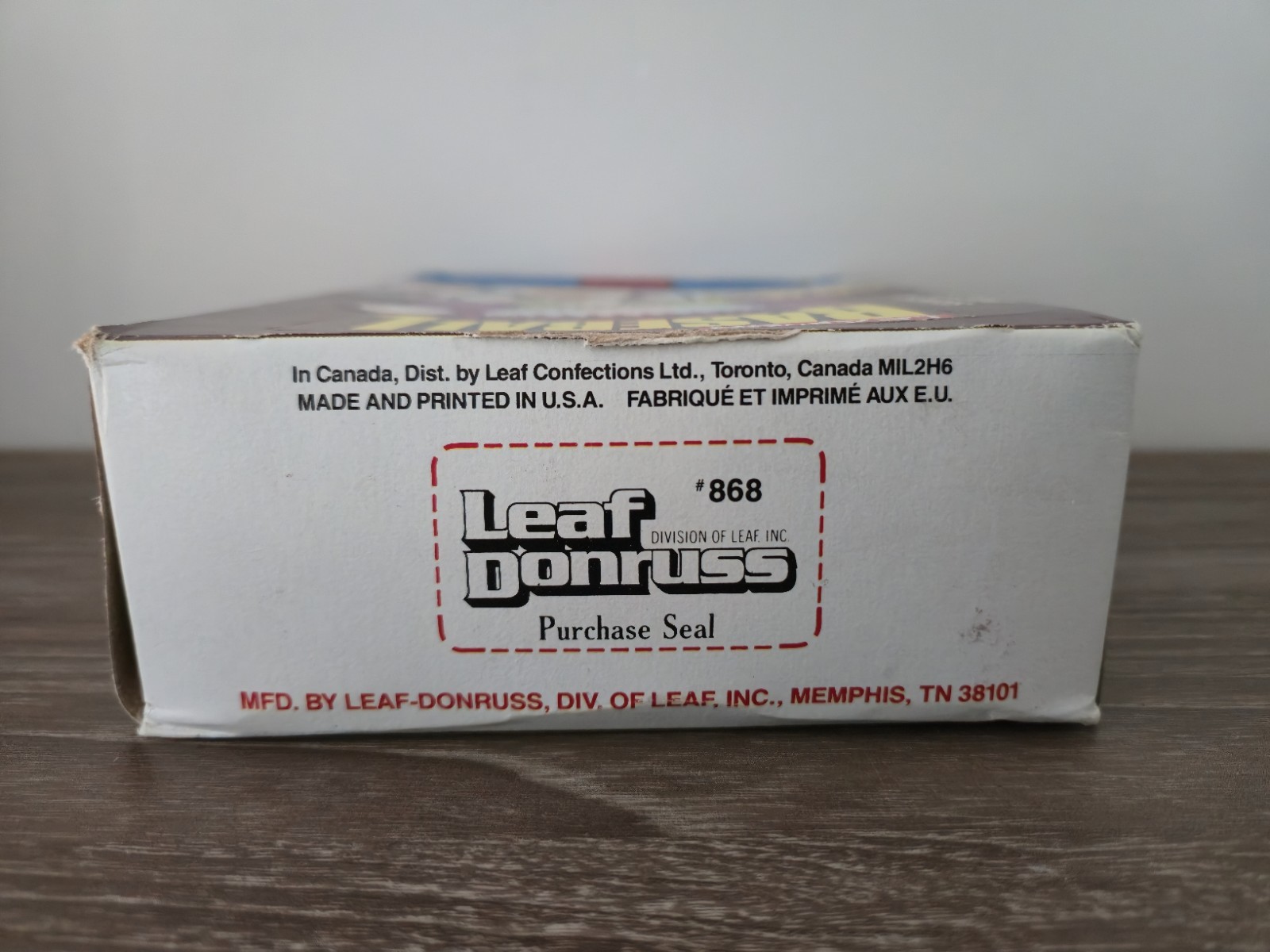 1986 LEAF BASEBALL WAX BOX 36 FACTORY SEALED PACKS!! CANSECO, McGRIFF?