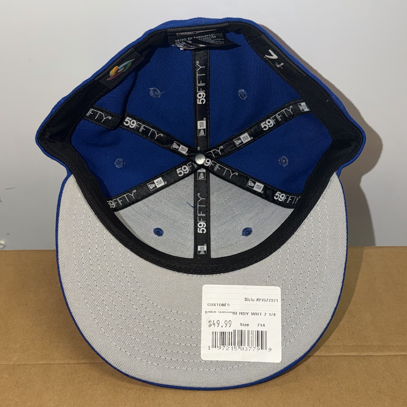 New Era Puerto Rico Hat 7 1/4 World Baseball Classic Cap Baseball Team Blue NEW