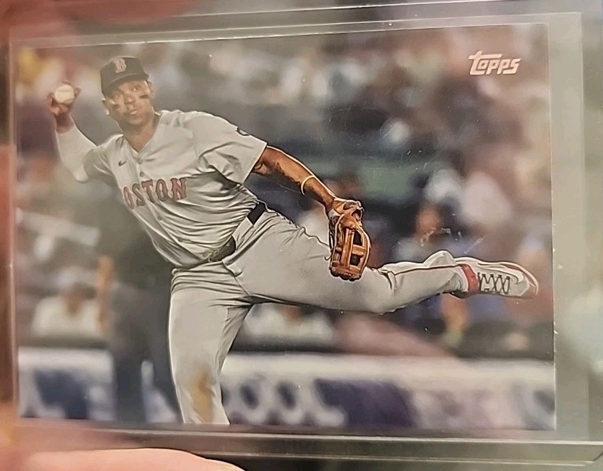 Rafael Devers 2025 Topps Series 1 #285 True Photo Variation Parallel SSP Red Sox