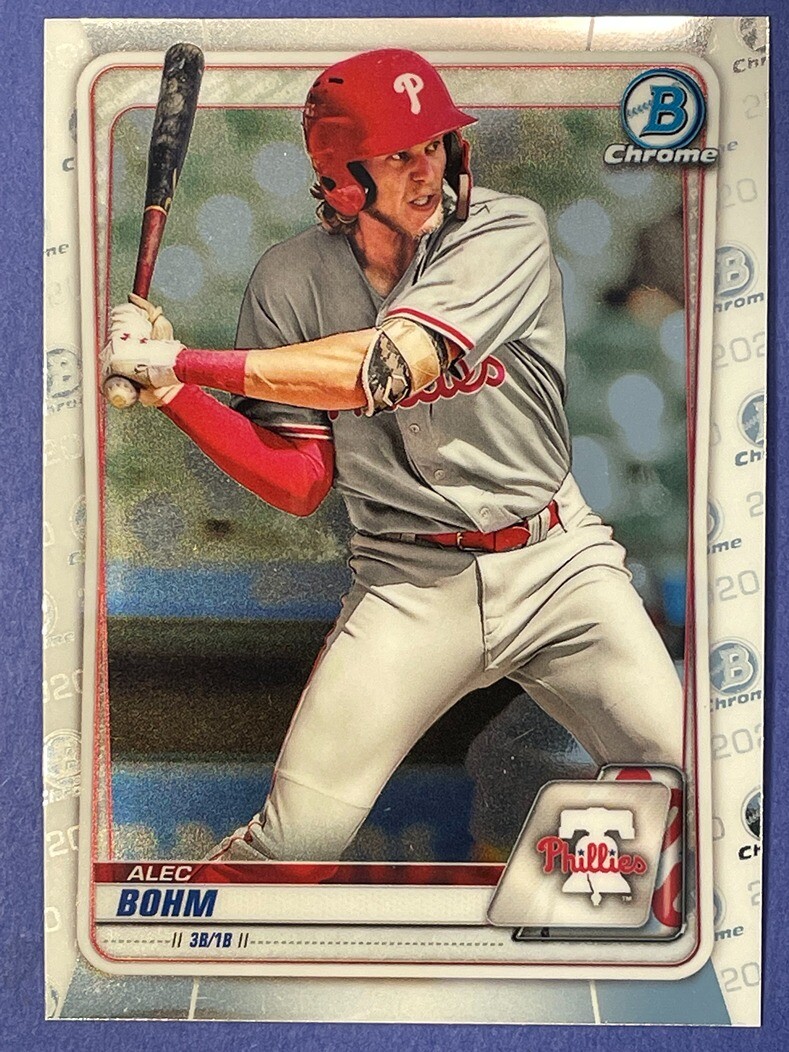 2020 Bowman Chrome 1st Edition Alec Bohm Philadelphia Phillies BCP-29
