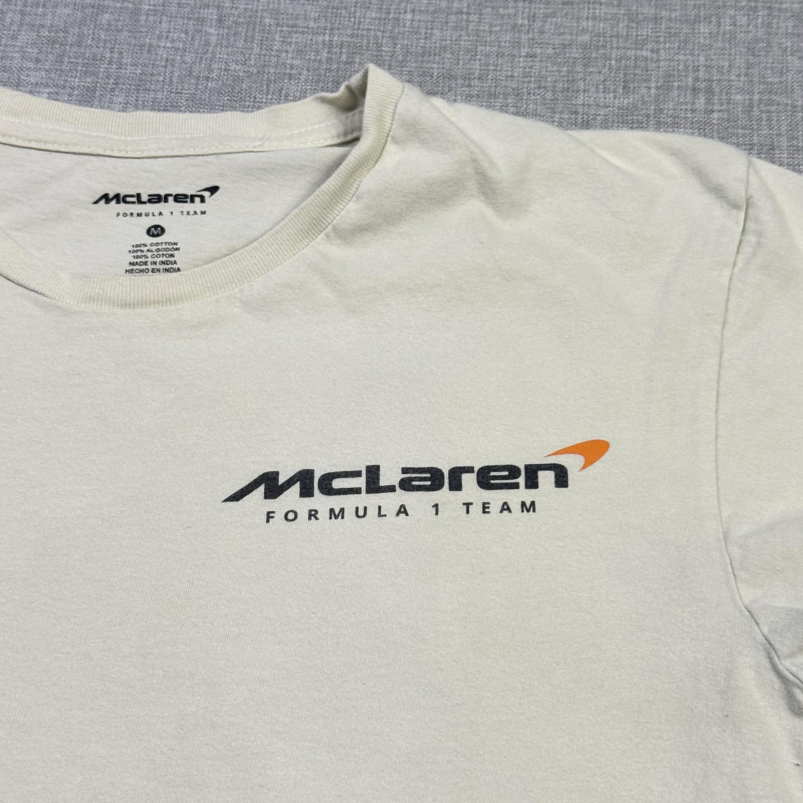 McLaren Formula 1 Team T-Shirt Mens Medium White Racing-Formula 1 Team Apparel