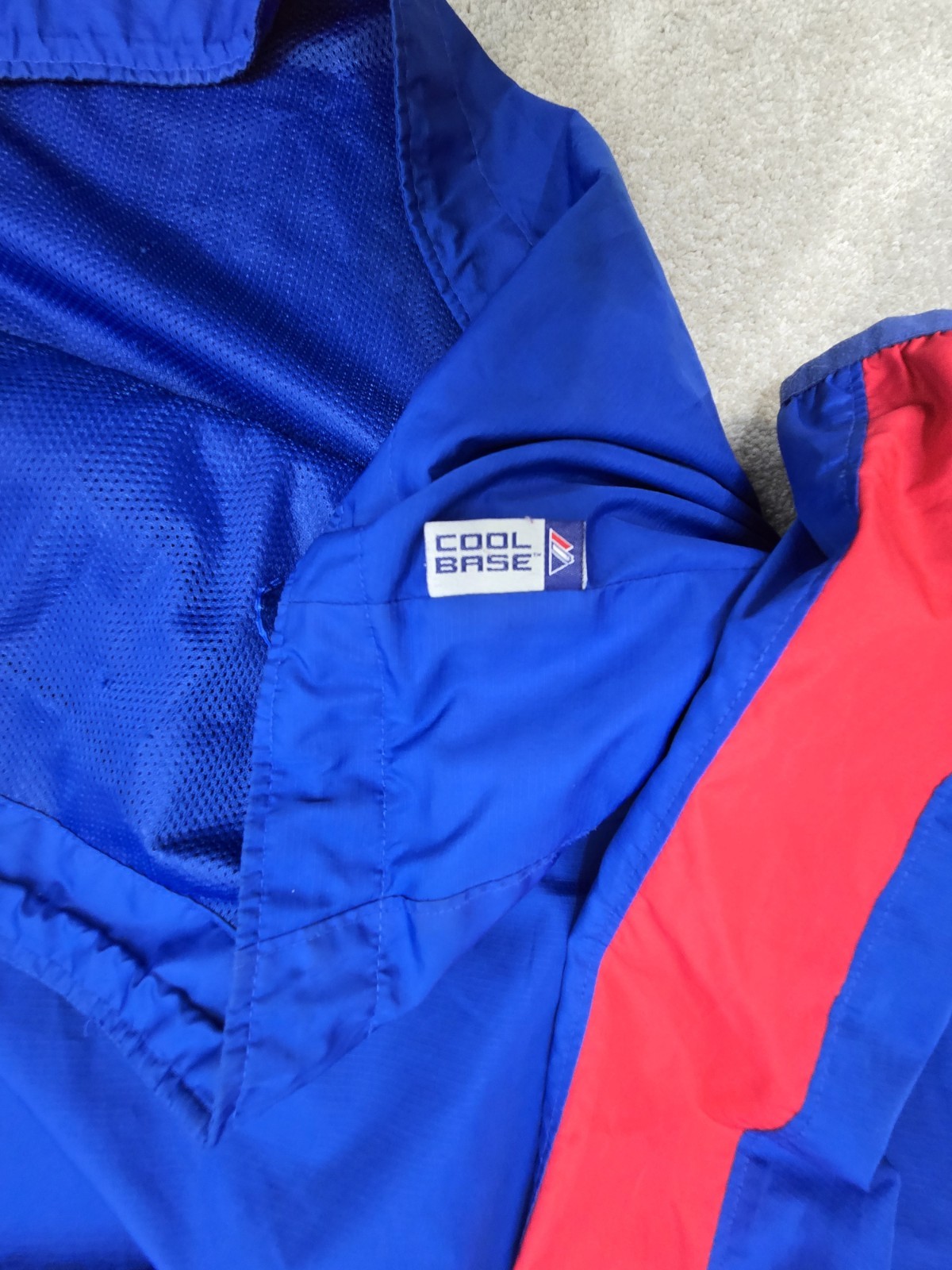 majestic chicago cubs windbreaker 5 XL 1/4 zip Pullover blue water repellent