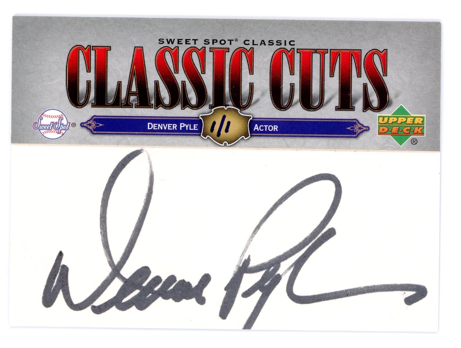 2007 UPPER DECK SWEET SPOT CLASSIC CUTS DENVER PYLE CUT SIGNATURE AUTO 1/1