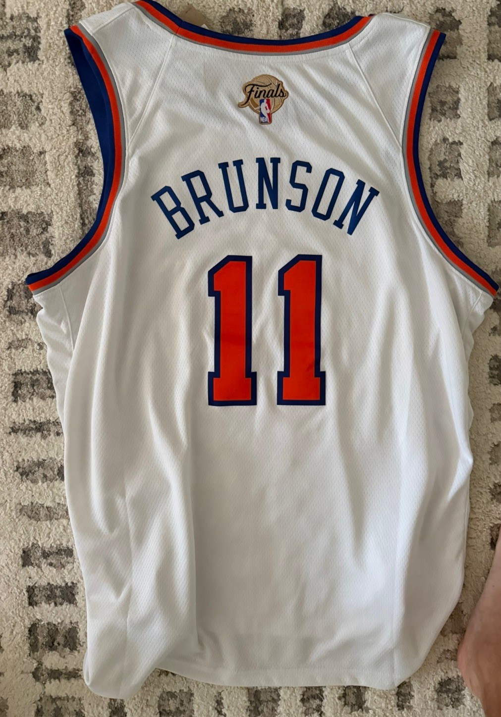3XL 60 Nike Jalen Brunson New York Knicks Swingman Jersey NBA Finals Patch NEW