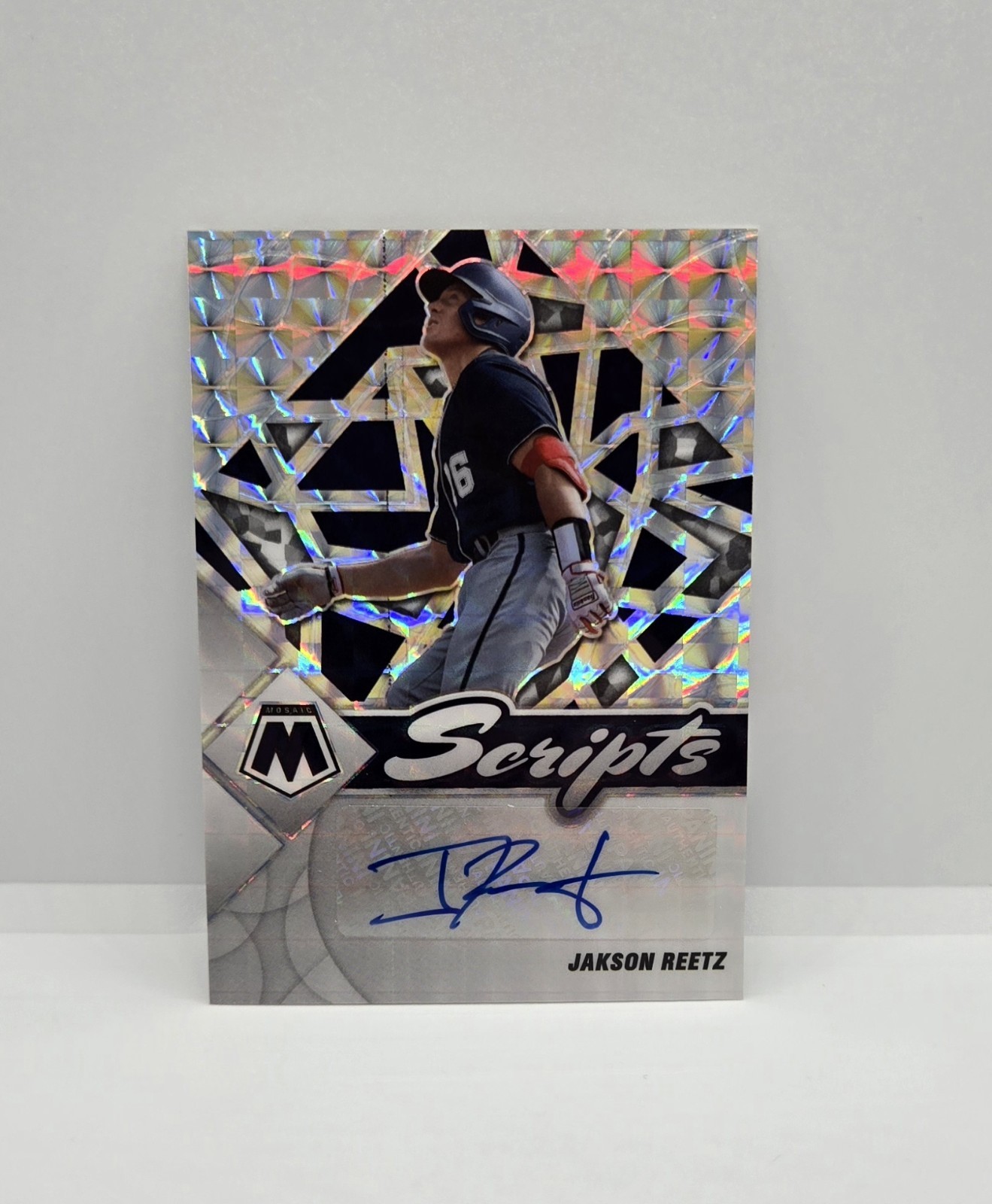2022 Panini Mosaic Scripts Jackson Reetz Autograph Auto