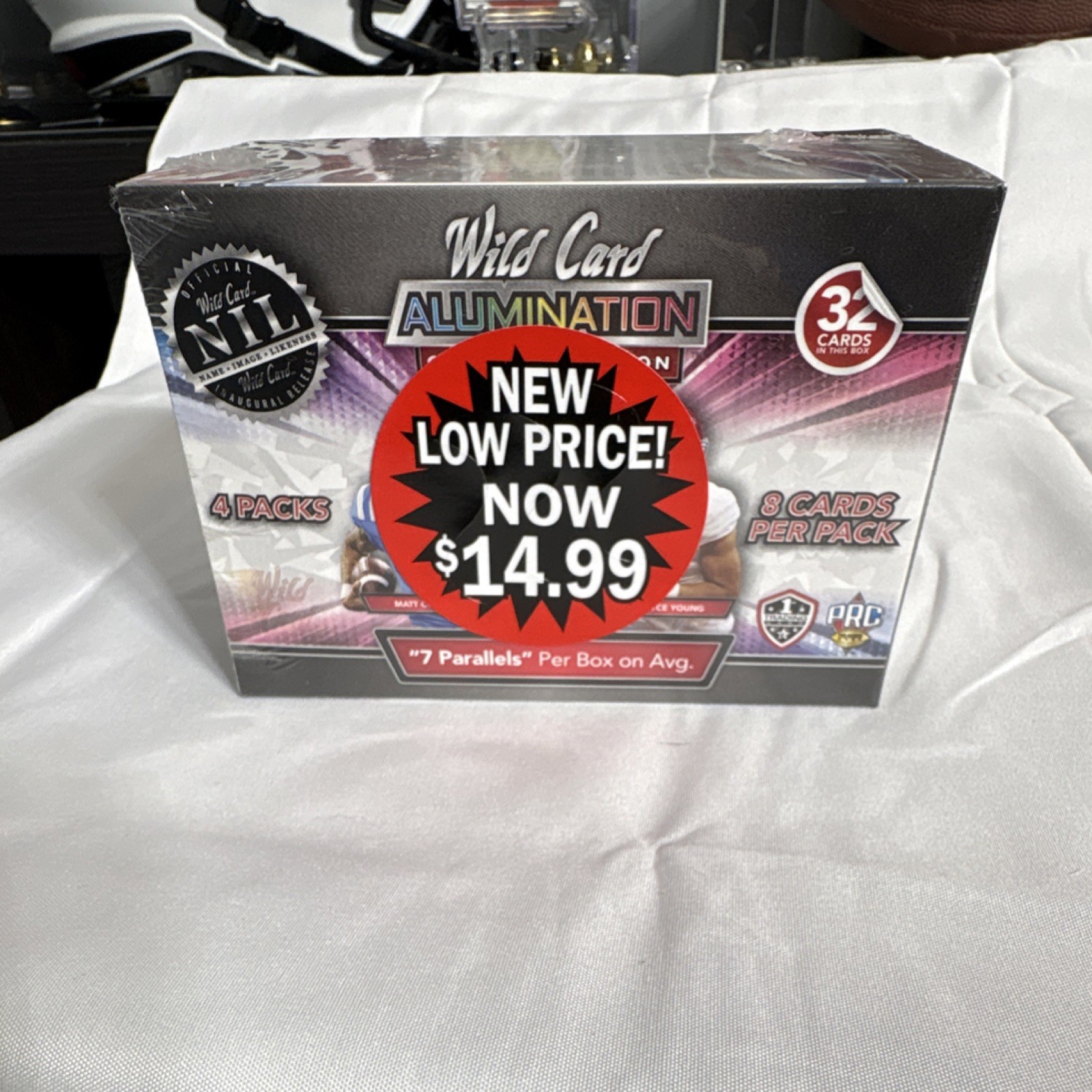 Wild Card 2021 Alumination Collegiate NCAA Football Blaster Box 32 Cards