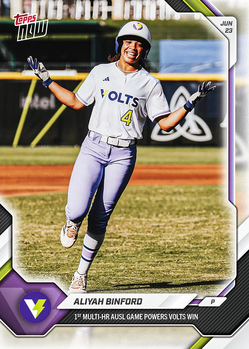 2026 Topps Now AUSL Softball 16, 17, 18, 19 Allchin, Edenfield, Lassiter Presale