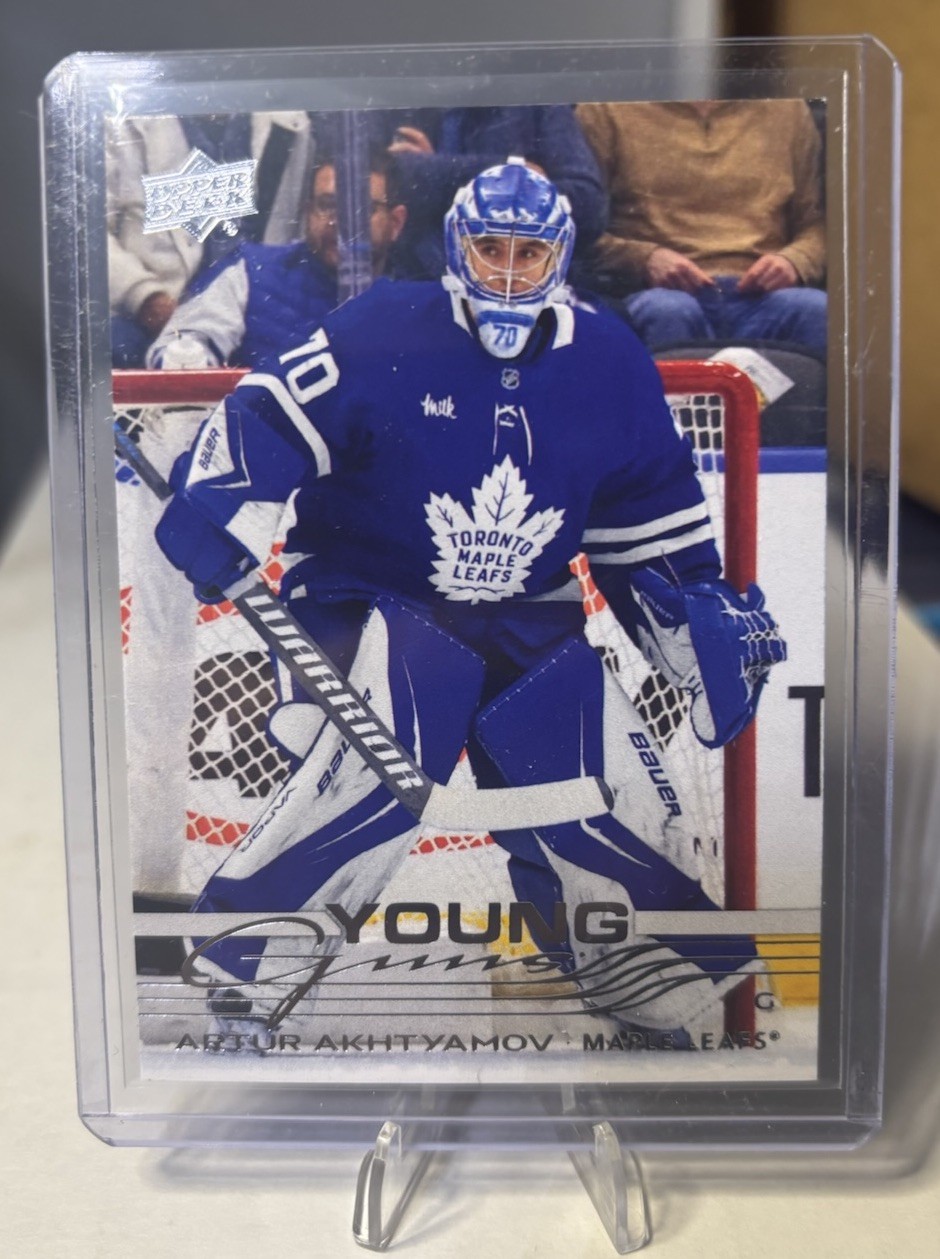 Artur Akhtyamov 2025-26 Upper Deck Extended Series Young Guns #722 Maple Leafs
