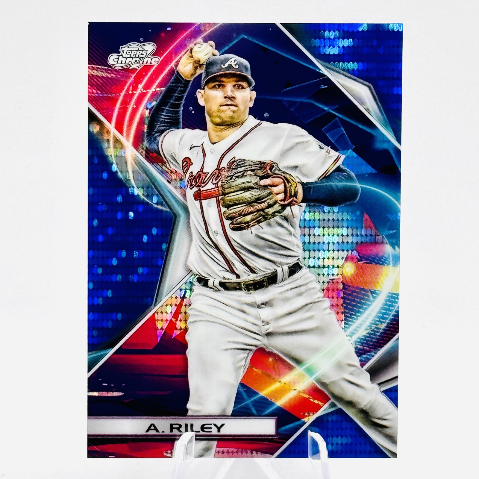 AUSTIN RILEY 2022 Topps Chrome Cosmic Blue Moon Refractor /99 #183 – Braves