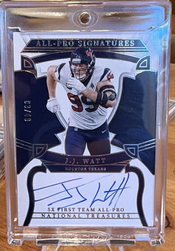 2024 National Treasures Texans All-Pro Sig’s JJ WATT ON CARD AUTO AP-JJW #32/49